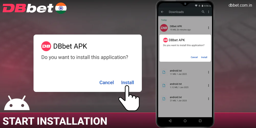 Enable the DBbet India installation