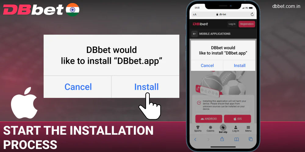 Start downloading DBbet India for iOS