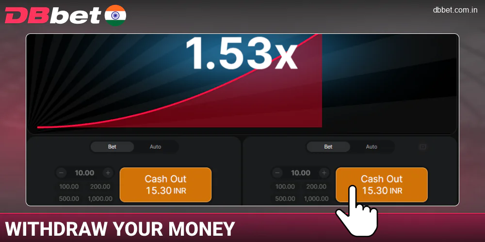 Collect your winnings in Aviator at DBbet IN