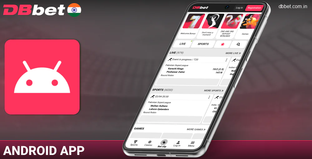 DBbet IN app for Android