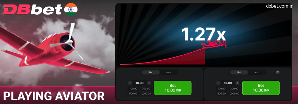 Aviator betting at DBbet India