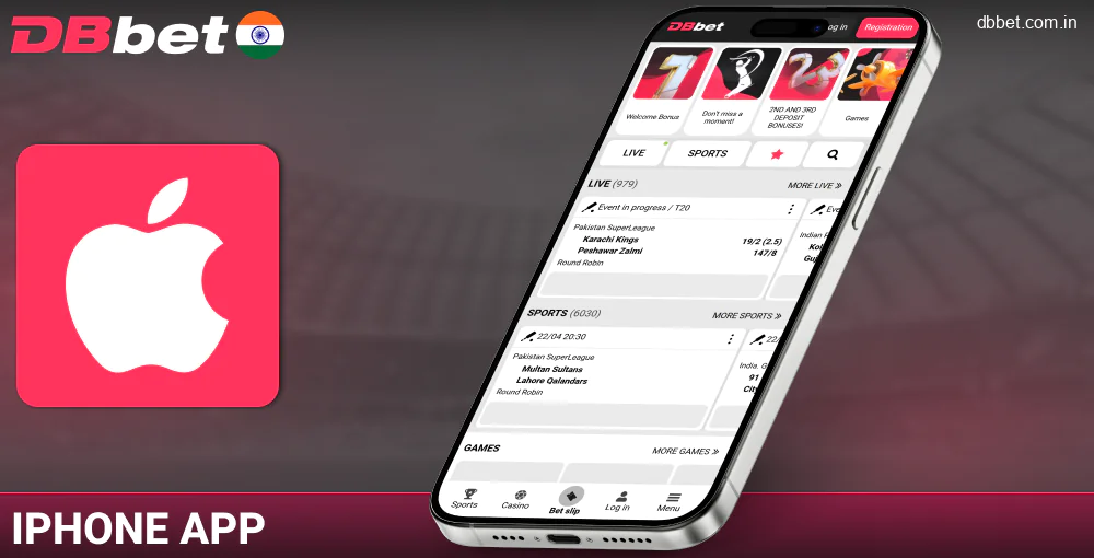 DBbet India app for iOS
